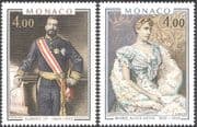 Monaco 1978 Prince/ Princess/ Royalty/ Royal/ Art/ Paintings/ People 2v set (n43837)