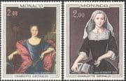 Monaco 1978 Prince/ Princess/ Royalty/ Royal/ Art/ Paintings/ People 2v set (n43838)