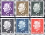 Monaco 1978 Prince Rainier III/ Royalty/ Royals/ Definitives/ People 6v (mc1160a)
