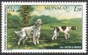 Monaco 1979 Dogs / Setter / Pointer / Animals / Nature / Pets 1v (n18672)