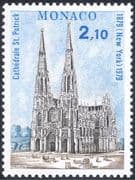 Monaco 1979 St Patrick's Cathedral 100th Anniversary/ Buildings/ Architecture/ Religion/ History/ Heritage 1v (n43898)
