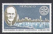 Monaco 1980 Rotary / Welfare / Health / People / Organisations 1v (n34218)