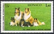 Monaco 1981 Dogs / Collies / Animals / Nature / Pets / Sheepdogs 1v (n18674)