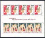 Monaco 1981 Europa / Easter / Church / Palm Cross sht n32337