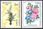 Monaco 1981 Flowers / Plants / Nature / Art / Flower Show 2v set (n33858)