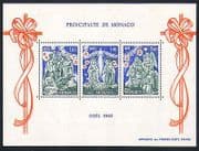 Monaco 1982 Christmas / Nativity / Greetings / Angels / Camel 3v m / s (n32644)
