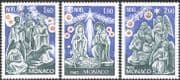 Monaco 1982 Christmas/ Nativity/ Greetings/ Angels/ Camel/ Magi/ Sheep 3v set (n43038)