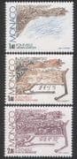Monaco 1982 Fontvielle / Harbour / Buildings / Construction / Boats 3v set (n39157)
