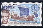 Monaco 1982 Ship / Sailing / Transport / Virgil 1v (n30691)