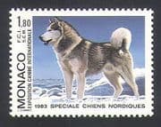 Monaco 1983 Alaskan Malamute / Dogs / Animals / Nature / Pets 1v (n34358)
