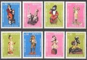 Monaco 1983 Automata / Toys / Figurines / Clown / Monkey / Pianist / Pig 8v set (n39259)