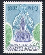 Monaco 1983 St Charles / Church / Buildings / Architecture / Religion 1v (n38965)