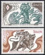 Monaco 1984 Red Cross / Medical / Cattle / Horses 2v (n30589)