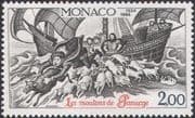 Monaco 1984 Sheep/ Cattle/ Boat/ Rabelais/ Literature/ Books/ Writers/ Sailing/ Transport 1v (n34183b)