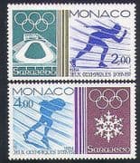 Monaco 1984 Winter Olympic Games / Olympics / Sports / Skating 2v set (n34201)