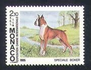 Monaco 1985 Boxer / Dogs / Animals / Nature / Pets 1v (n35020)