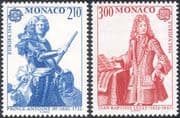 Monaco 1985 Europa/ Music/ Prince Antoine I/ Jean-Baptiste Lully/ Composers/ Royalty/ People/ Musicians 2v set (n43987)