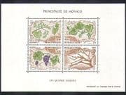 Monaco 1987 Grape Vine / Fruit / Plants / Nature / Seasons / Food / Wine 4v m / s (n36675