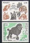 Monaco 1987 Poodle / Alsation / Dogs / Animals / Nature / Pets 2v set (n35026)