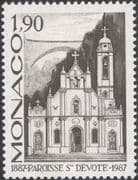 Monaco 1987 St Devote Parish Church/ Building/ Architecture/ Heritage 1v (mc1128)