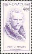 Monaco 1988 Fridtjof Nansen/ Arctic Explorer/ People/ Exploration 1v (mc1132)