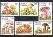 Monaco 1988 Fungi / Mushrooms / Nature / Mercantour National Park 6v set (n33859)