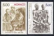 Monaco 1988 Nain / Chirico / Artists / Paintings / Art / Sculpture / People 2v set (n38963)