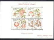Monaco 1989 Pomegranate / Flowers / Fruit / Trees / Plants / Nature / Seasons 4v m / s n36647