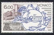 Monaco 1989 UPU / Palace / White House / Buildings / Architecture / Post / Mail 1v (n39300)
