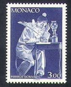 Monaco 1990 Clown / Pierrot / Mechanical Toys / Writing 1v (n35177)