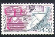 Monaco 1990 ITU-UIT / Communications / Radio / Satellite / Telephone / Space 1v (n34768)