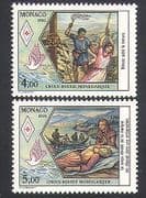 Monaco 1990 Red Cross / Medical / Health / Welfare / St Devote 2v set (n34350)