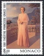 Monaco 1991 Princess Grace / Theatre / Royalty / People / Art / Painting 1v (n40256)