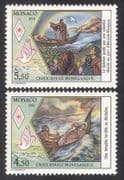 Monaco 1991 Red Cross / Medical / Health / Welfare / St Devote / Boat / Dove 2v set (n39341)