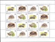 Monaco 1991 WWF/ Tortoise/ Animals/ Nature/ Wildlife/ Conservation 16v sht (n33797a)