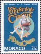 Monaco 1992 Clowns / Circus / Festival / Animation / People / Music 1v (n37980)