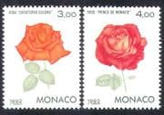 Monaco 1992 Flowers / Plants / Nature / Roses / StampEx 2v set (n39563)