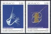Monaco 1992 Marine/ Plankton/ Fish/ Nature/ Oceanographic Museum 2v set (n20589)