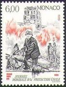 Monaco 1993 Fireman  /  Dog  /  Emergency Rescue  /  Fire Fighters  /  Animals  /  Nature 1v n35174