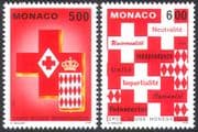 Monaco 1993 Red Cross/ Medical/ Health/ Welfare/ Emblem/ Coat-of-Arms 2v set (n25606)