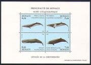 Monaco 1993 Whales / Marine Mammals / Nature / Conservation 4v m / s (n32937)