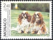 Monaco 1994 King Charles Spaniels/ Dog Show/ Dogs/ Animals/ Nature/ Pets 1v (n34719)