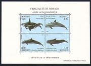 Monaco 1994 Whales / Dolphin / Marine Mammals / Nature / Wildlife 4v m / s (n32938)