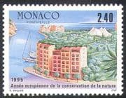 Monaco 1995 Conservation Year/ Buildings/ Park/ Harbour/ Nature/ Trees 1v (n41521)