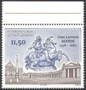 Monaco 1996 Bernini / Art / Sculpture / Statue / Horses / Artists / Buildings 1v (n40764)