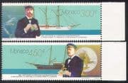 Monaco 1996 Boats / Ships / Exploration / Royalty / Nautical / Transport 2v set (n39296)