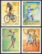Monaco 1996 Olympic Games/ Olympics/ Sports/ Cycling/ Baseball/ Bikes 4v set (n41077)