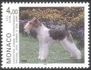 Monaco 1996 White-haired Fox Terrier/ Dog Show/ Dogs/ Animals/ Nature/ Pets 1v (n18678)