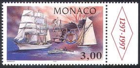 Monaco 1996 Yacht Club/ Sailing/ Sports/ Boats/ Ships/ Sail/ Transport 1v (n41081)