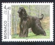 Monaco 1997 Afghan Hound / Dogs / Animals / Nature / Pets 1v (n34718)